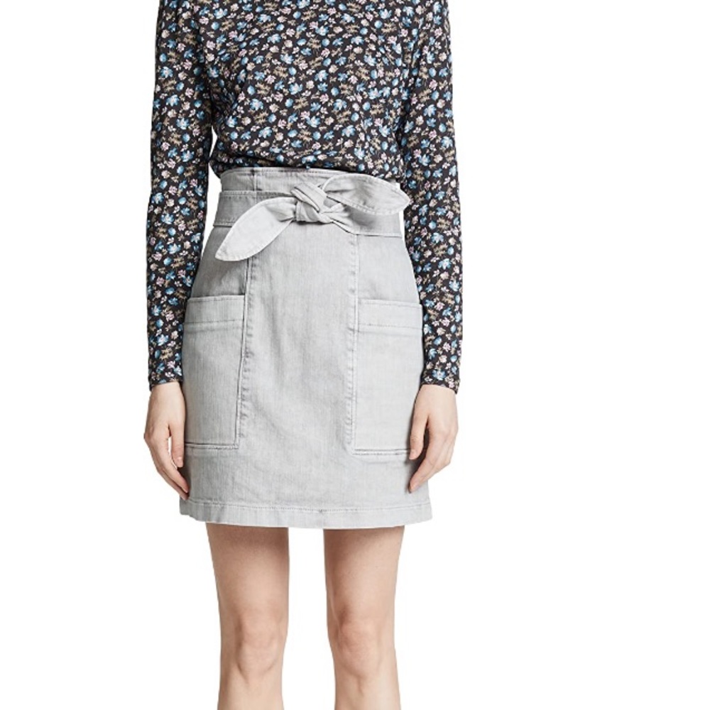 La Vie Rebecca Taylor Denim Knot Skirt - Picture 6 of 9
